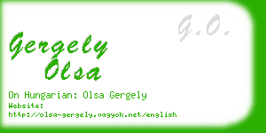 gergely olsa business card